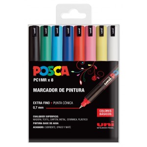 Posca PC1MR Confezione da 8...