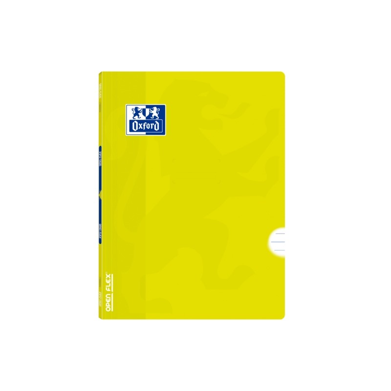 Oxford School Classic Openflex A4 - Copertina in plastica per uso intensivo - Quaderno con punti metallici - 1 riga con 
