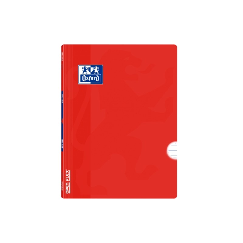 Oxford School Classic Openflex A4 - Copertina in plastica per uso intensivo - Quaderno pinzato - Layout 3.5 con margine 