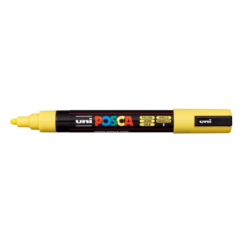 Posca PC-5M Marcatore a vernice - Punta in poliestere 1.8-2.5 mm - Inchiostro a base d'acqua - Resistente alla luce - No