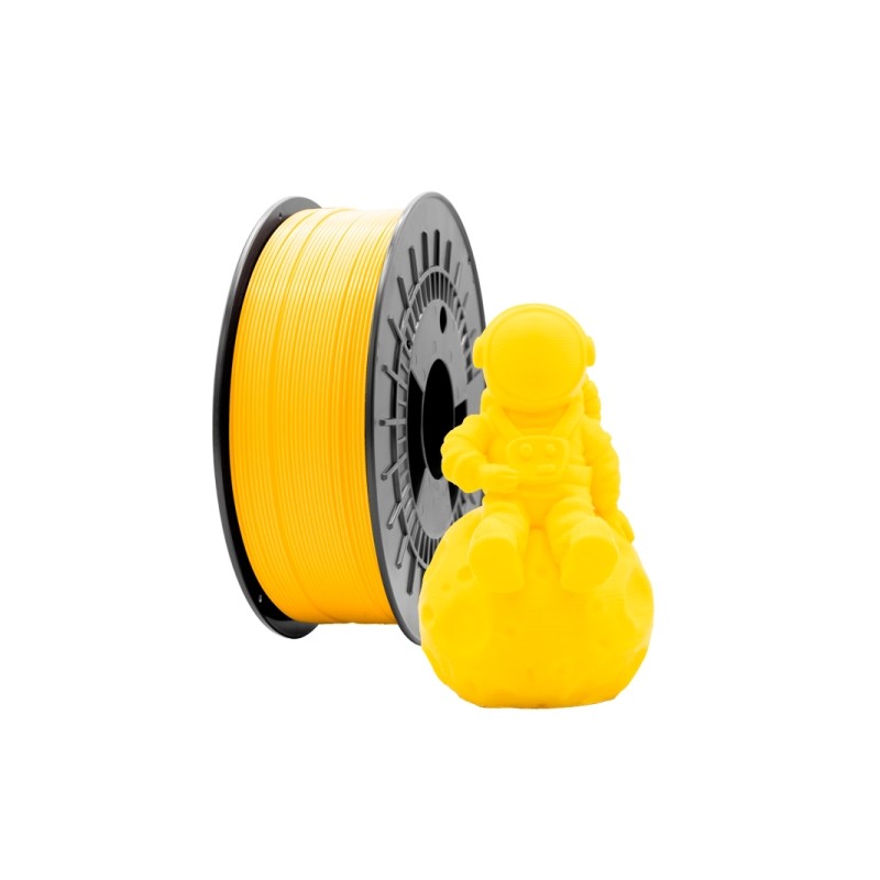 Filamento 3D PLA MATTE - Diametro 1.75 mm - Bobina 1 kg - Colore giallo