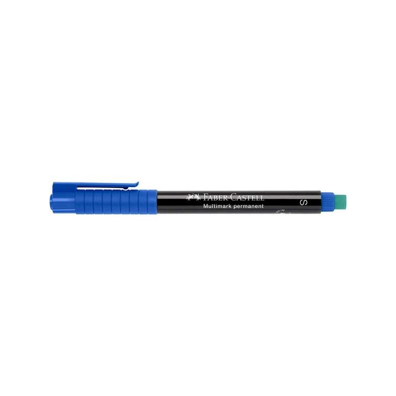 Marcatore permanente Faber-Castell Multimark - Larghezza tratto 0.4 mm - Gomma incorporata - Resistente alla luce e all'