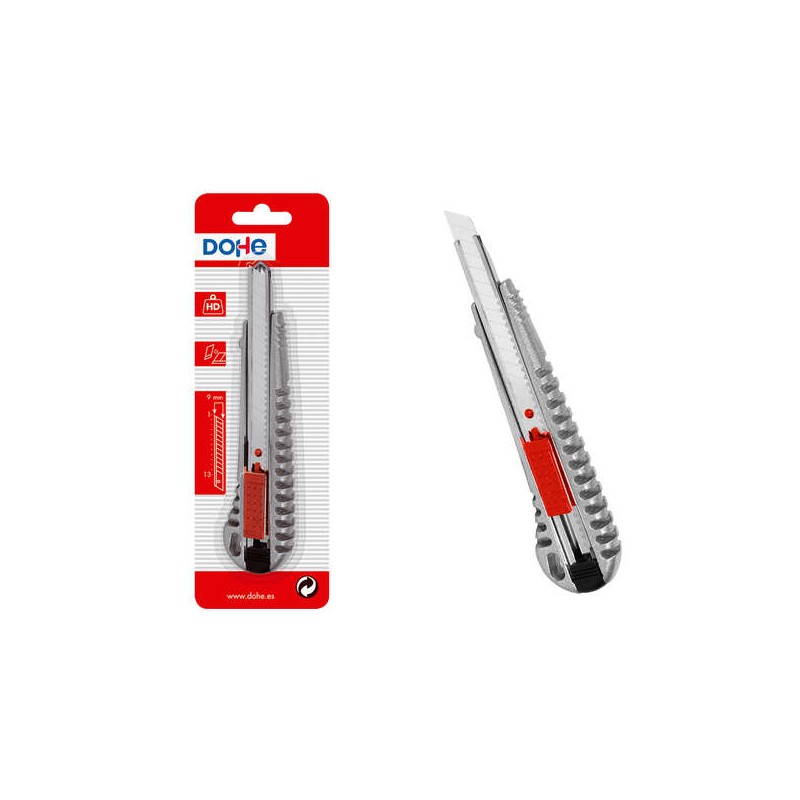 Cutter Dohe in acciaio inox - Lame per tagliabordi in acciaio inox - Sistema di blocco delle lame - Blister singolo
