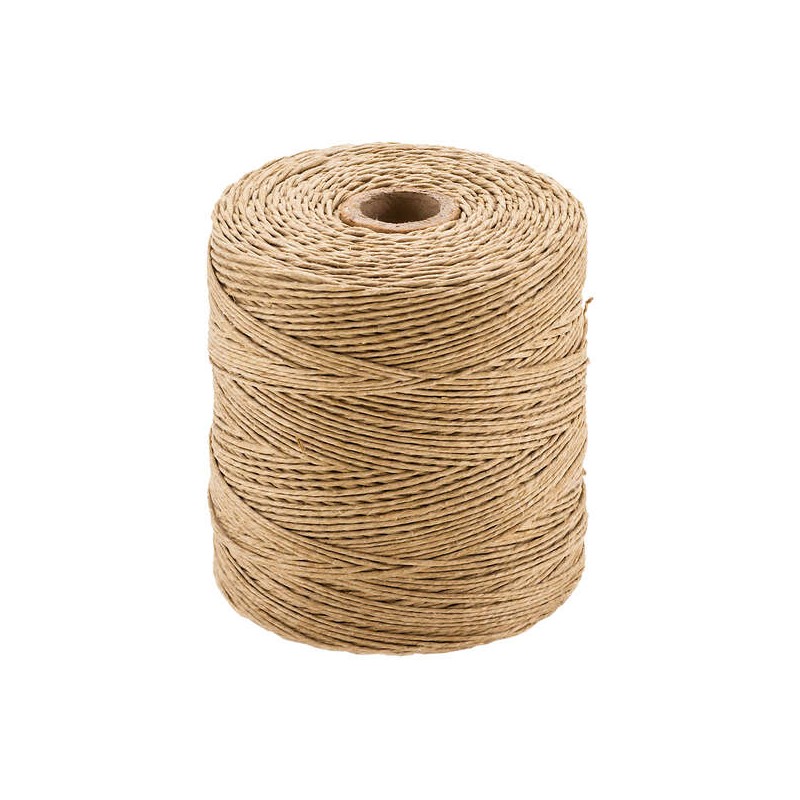 Bobina di corda per pacchi Dohe - 300 metri di lino naturale - 4 fili e 400 g - Corda speciale per pacchi
