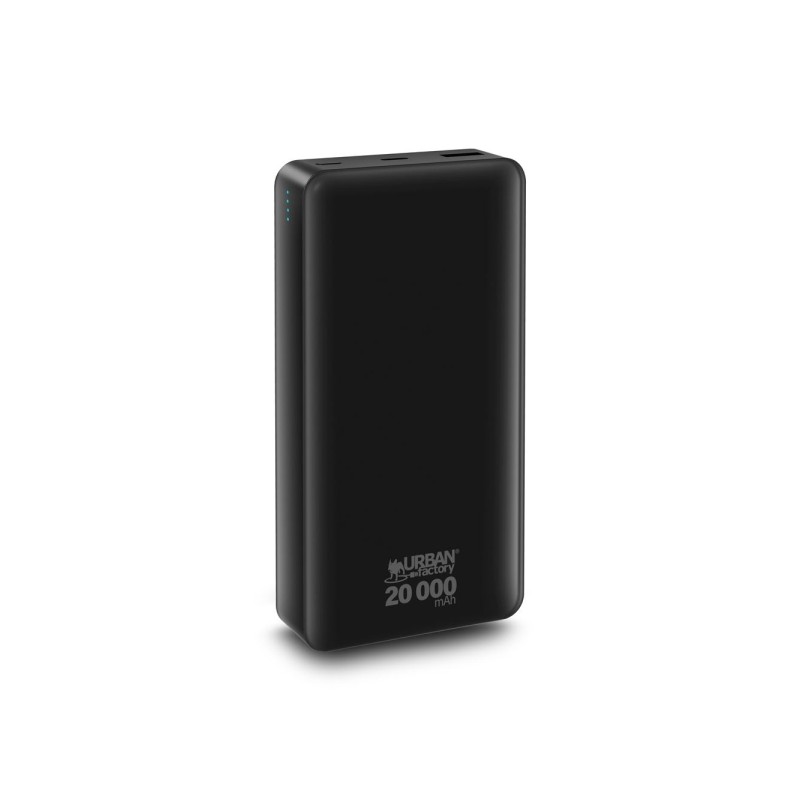Urban Factory Juicee Max Powerbank 20000mAh - Ingresso USB-C - Uscita USB-C e USB-A - Nero