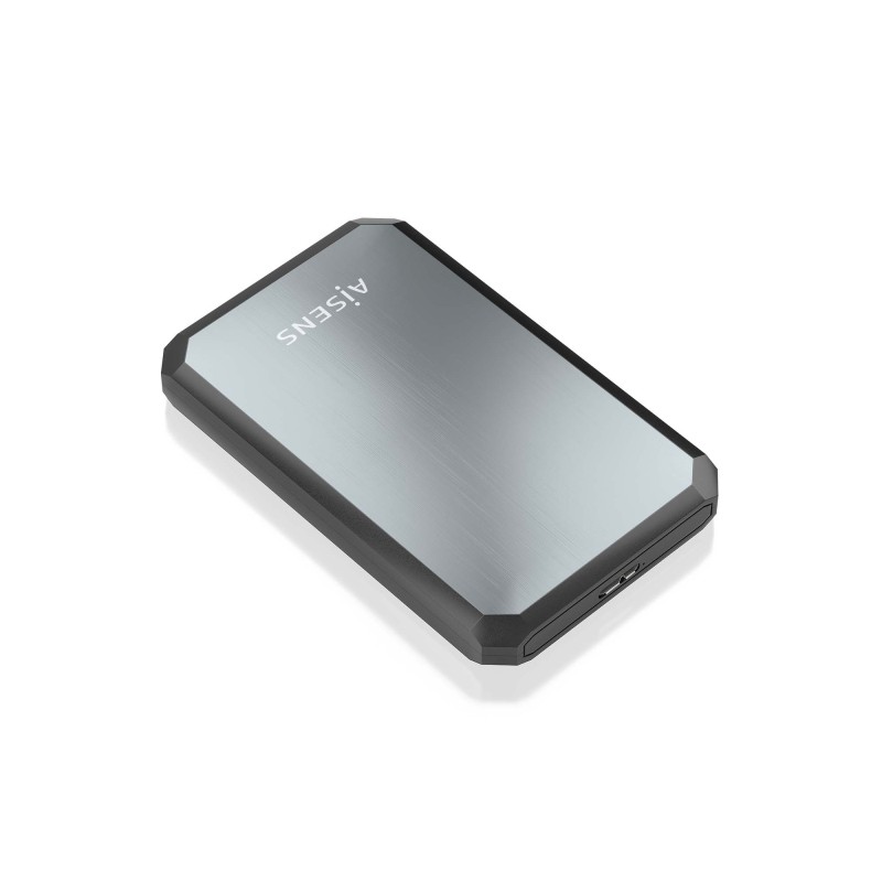 Aisens Contenitore esterno da 2.5 ASE-2529B da 9.5 mm SATA a USB 3.0/USB3.1 GEN1 - Nero/Grigio