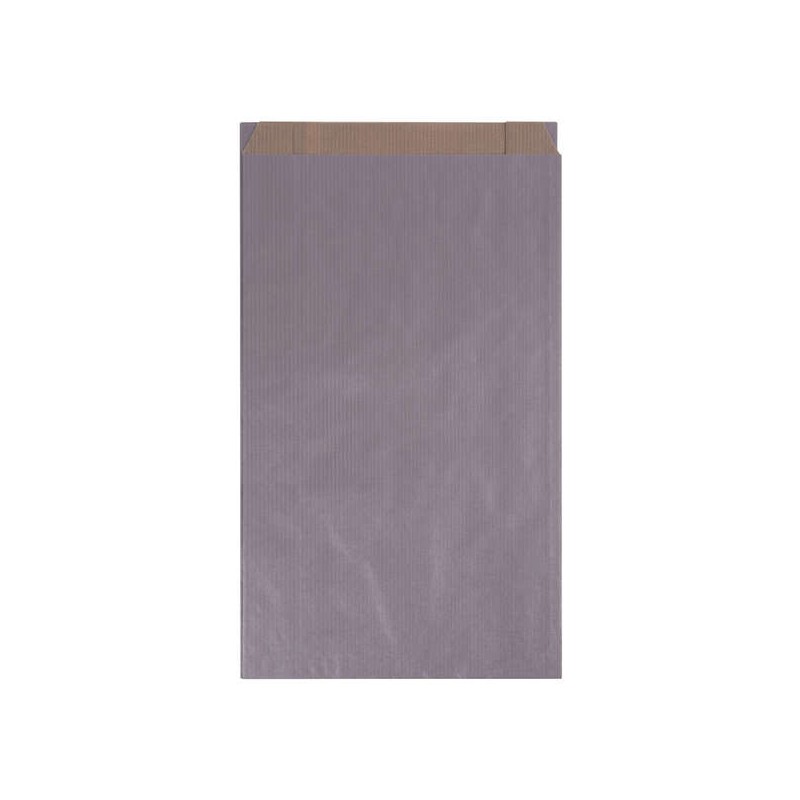 Buste Apli Kraft Argento 24x43x7mm - Carta Kraft 50g/m² - Riutilizzabili e riciclabili - Confezione da 250 pezzi
