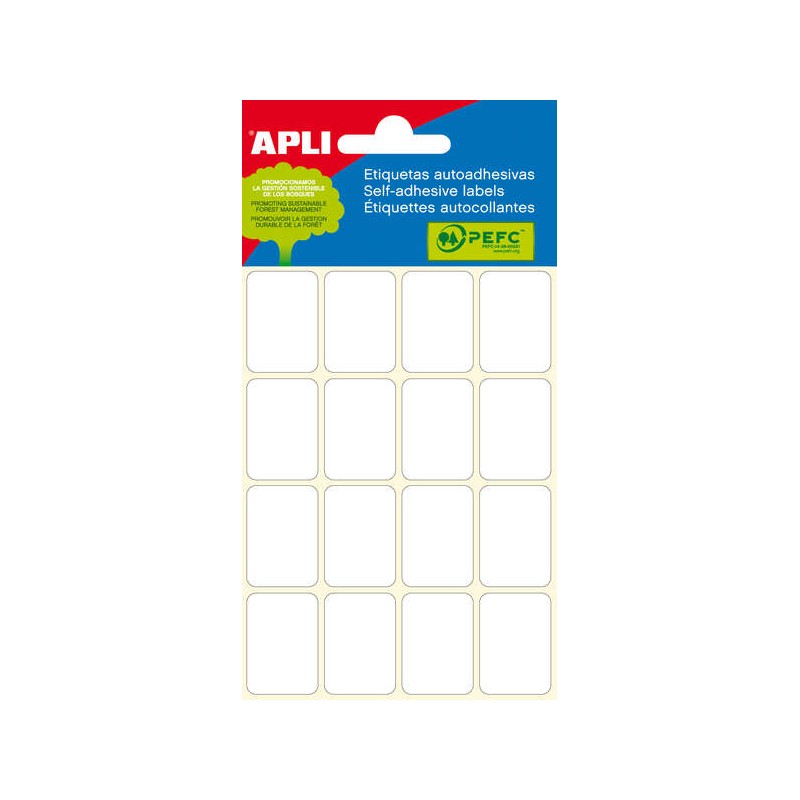 Etichette Apli Minibag bianche 19.0 x 27.0 mm 6 fogli