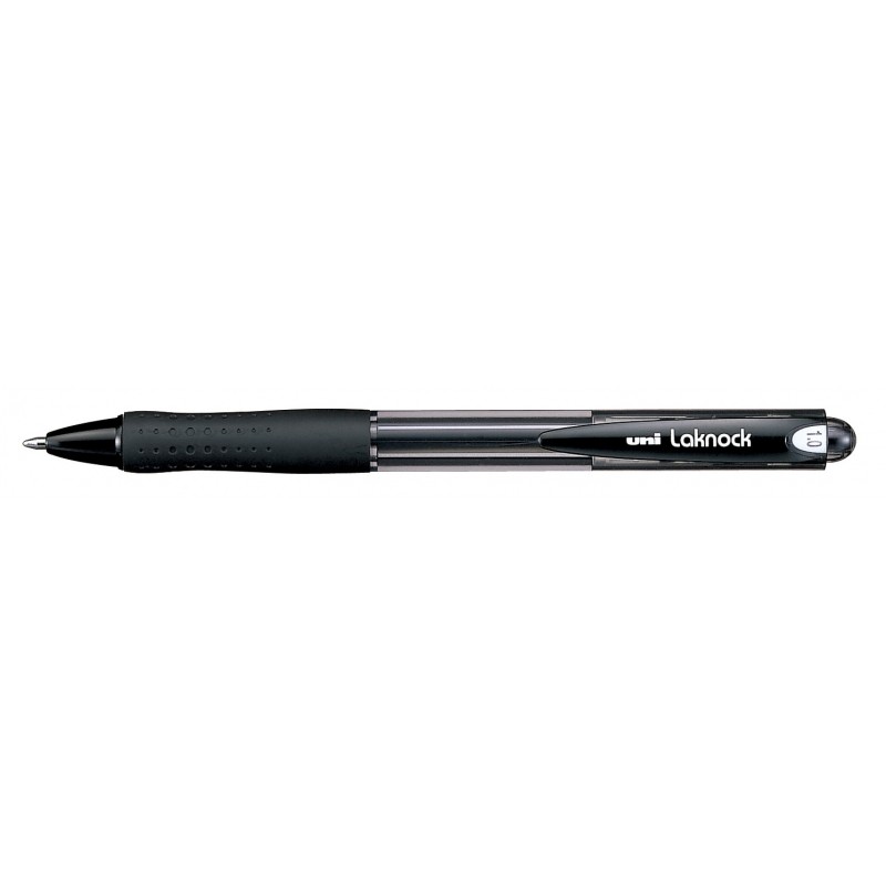Penna a sfera a base d'olio Uni-ball Laknock SN-100(10) - Punta a sfera da 1 mm - Inchiostro morbido e durevole - Corpo 