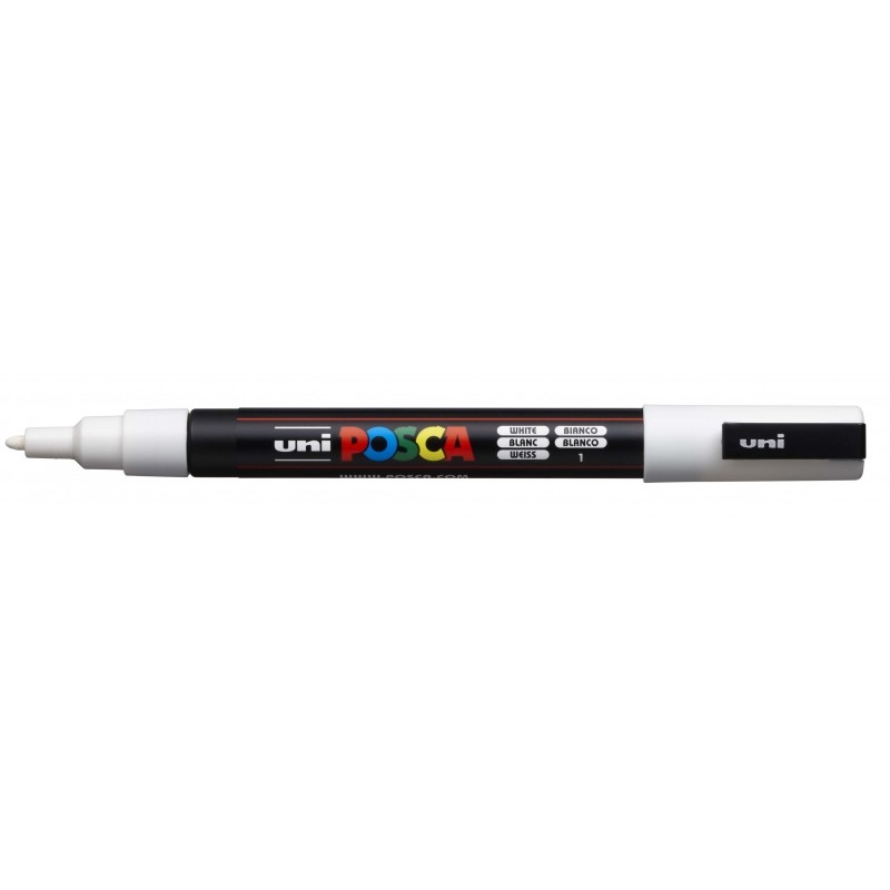 Posca PC-3M Pennarello - Punta conica in poliestere 0.9-1.3 mm - Inchiostro a base d'acqua - Resistente alla luce - Colo