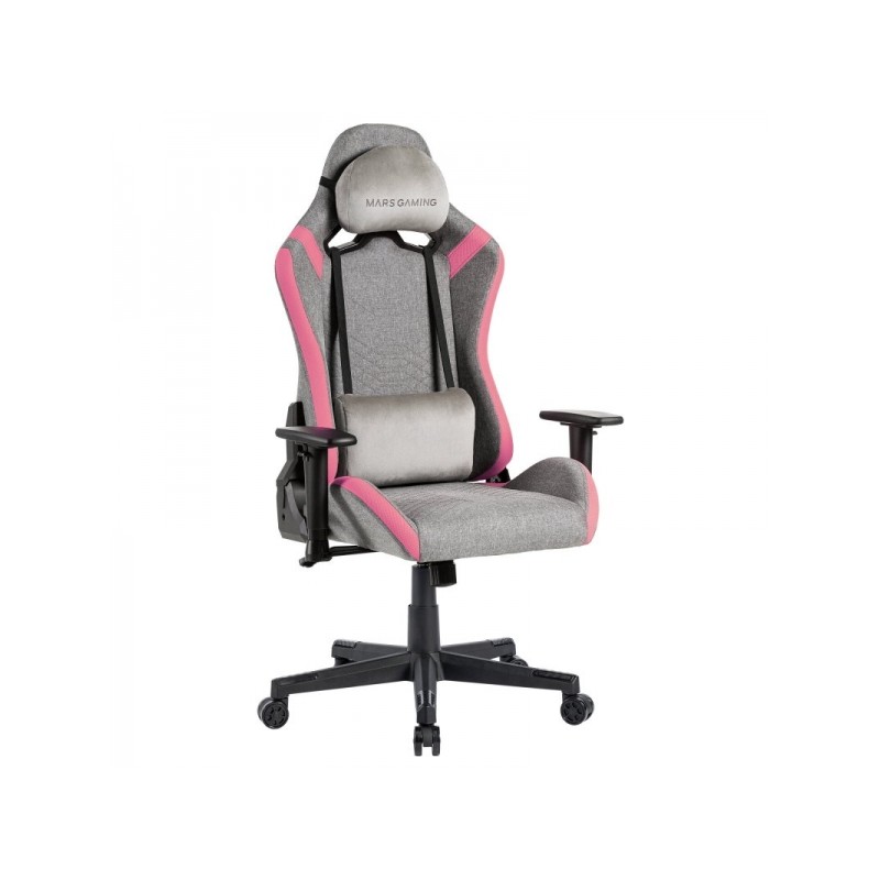 Mars Gaming MGC-PRO Sedia da gioco - Tessuto traspirante - Cuscini morbidi al tatto - Braccioli 2D - Schienale reclinabi