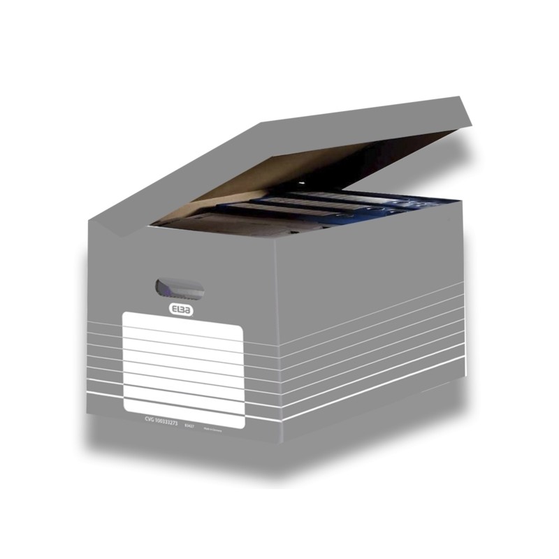 Contenitore Elba - Autoportante - Coperchio integrato - Colore grigio