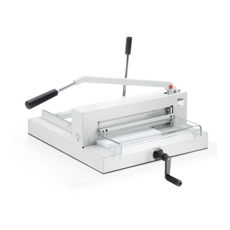 Taglierina a leva DHP IDEAL 4305 con capacità fino a 500 fogli (70 g/m²) - Lama in acciaio tedesco - Sistema di blocca