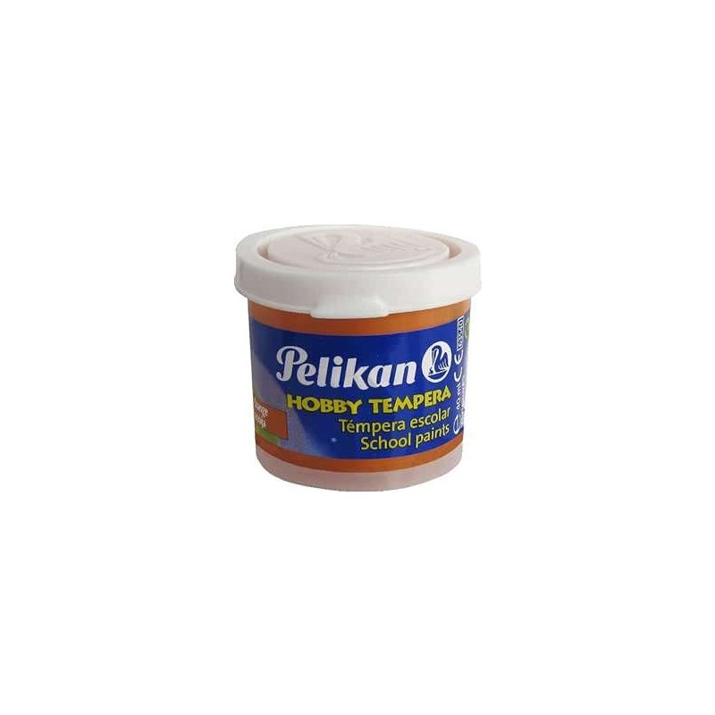 Pelikan Tempera Escolar Bottiglia 40ml - Facile da lavare - Ideale per le attività scolastiche - Colore arancione
