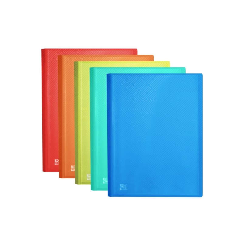 Libro espositivo Oxford Urban A3 20 saldato - Copertina in plastica traslucida - Colori assortiti