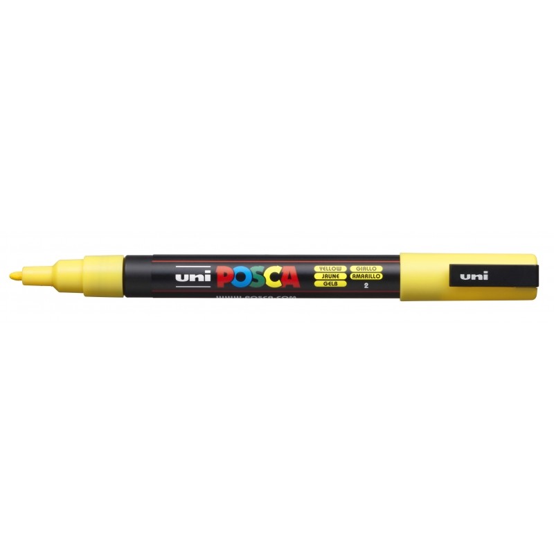 Posca PC-3M Pennarello - A base d'acqua - Punta conica da 0.9-1.3 mm - Non permanente - Resistente alla luce - Inodore -