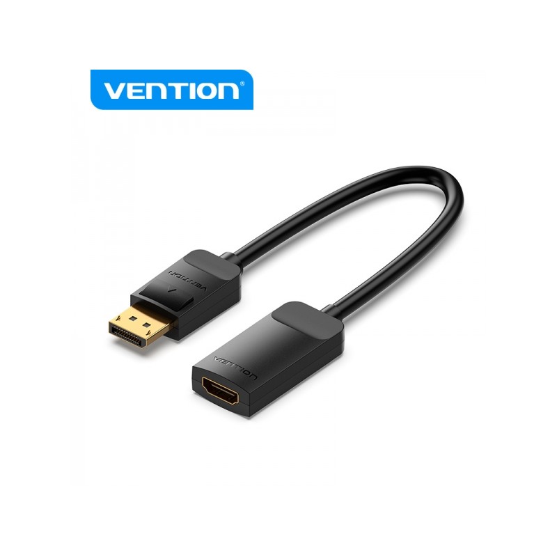 Convertitore da DP maschio a HDMI femmina 4K 60Hz di Vention - 0.15 m - Nero