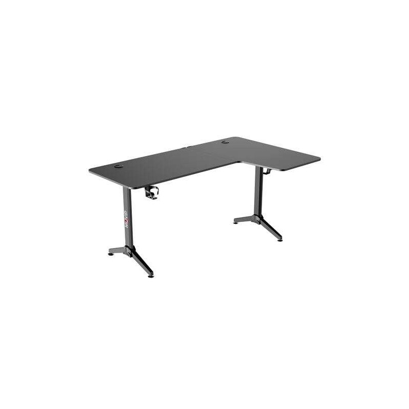 Muvip PRO1300 Tavolo da gioco in fibra di carbonio a forma di L - Solido - Ampia superficie - Portabicchieri - Gancio pe