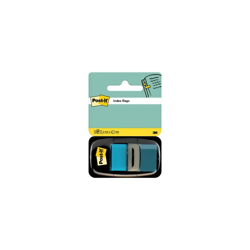 Dispenser per indici Post-it con 50 pennarelli riposizionabili 25.4 x 43.2 mm - Adesione salda - Per segnare. marcare o 