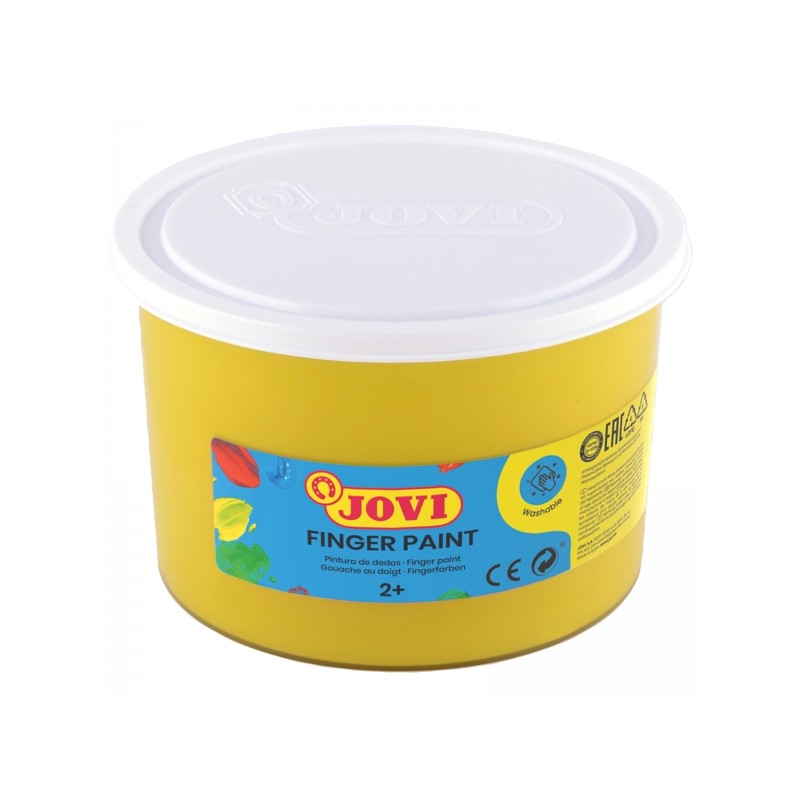 Jovi Finger Paint 500ml Vernice per dita in barattolo - Ingredienti naturali - Colori miscelabili - Texture gel - Lavabi