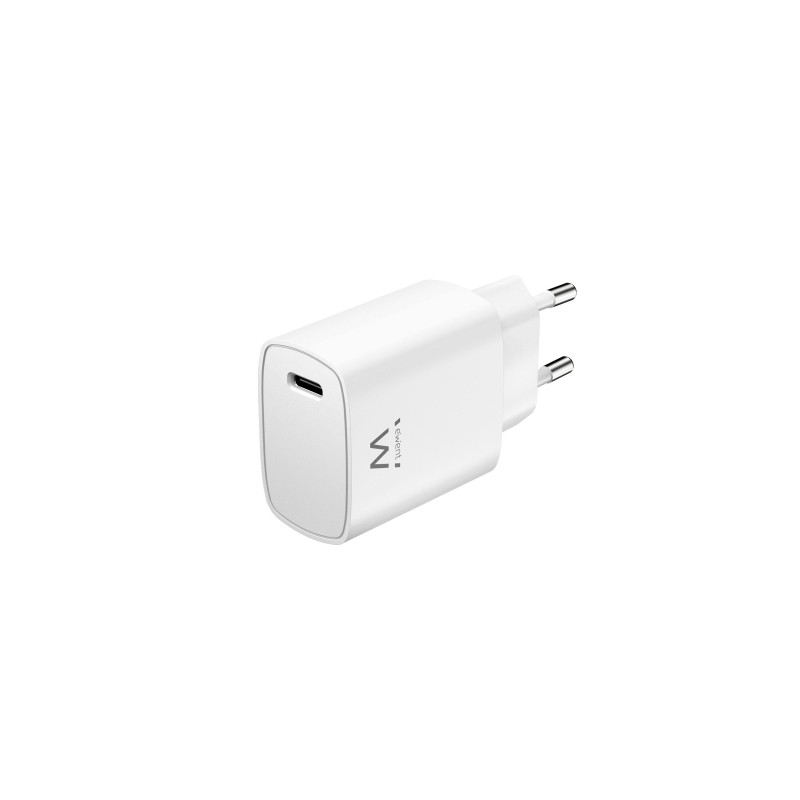 Ewent EW1320 Caricatore USB-C 20W - Ricarica rapida - Alta efficienza - Bianco