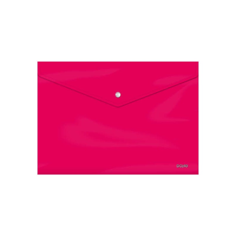 Dohe Busta portadocumenti Folio - Chiusura a scatto - Polipropilene vetro opaco 200 Micron - Colore fucsia