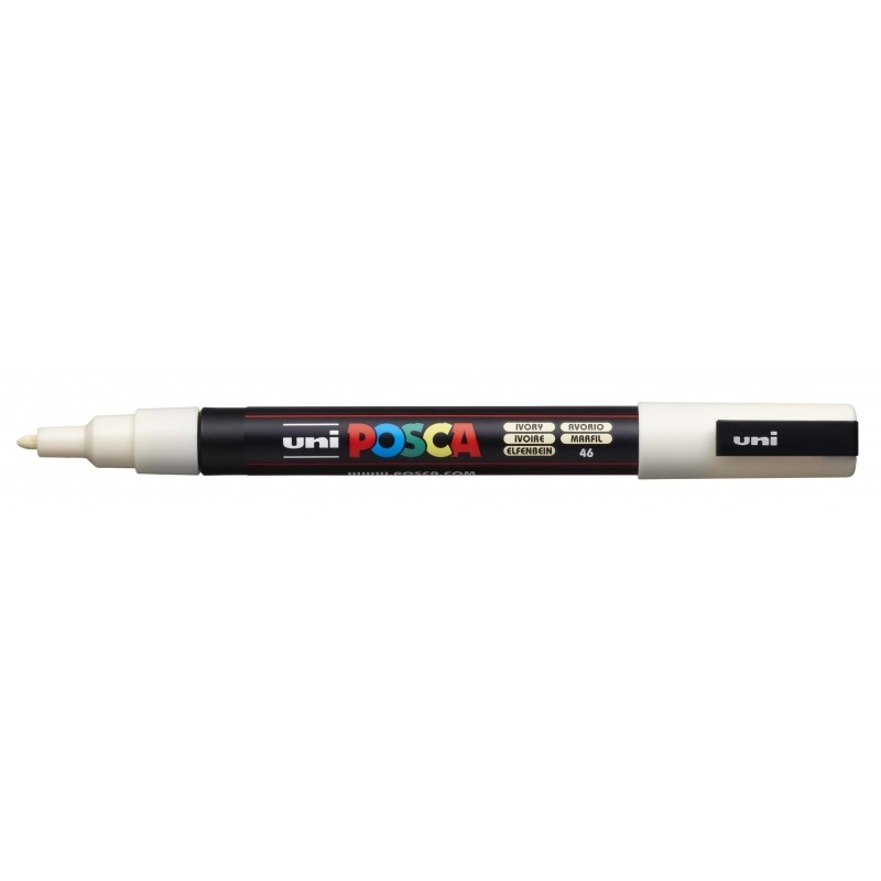 Posca PC-3M Pennarello a base d'acqua - Punta conica in poliestere 0.9-1.3 mm - Linea fine - Resistente alla luce - Colo