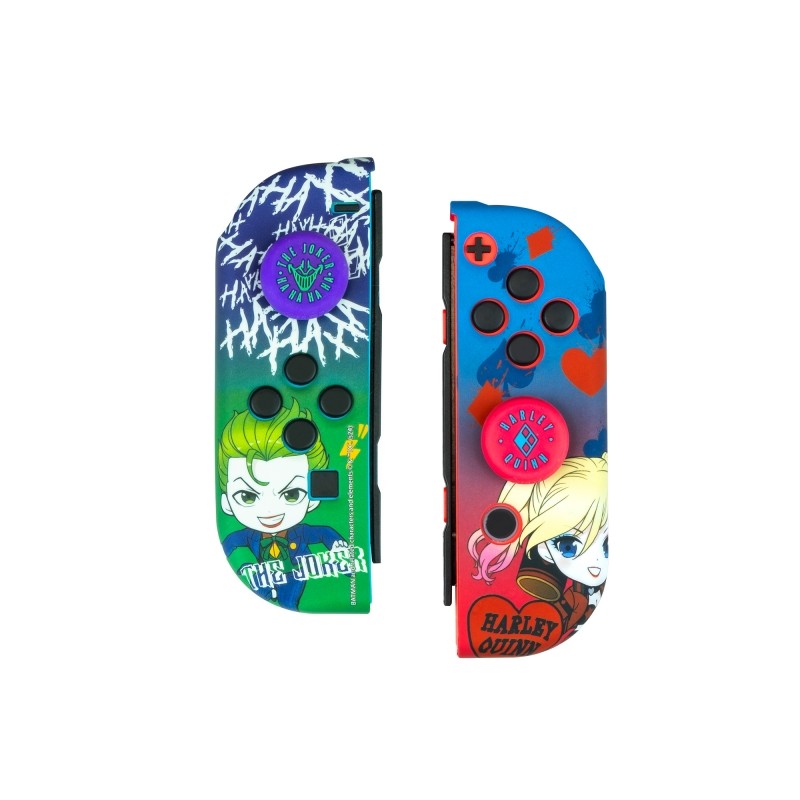 FR-TEC Joker e Harley Quinn Pack per il controller di Nintendo Switch Custodia rigida + impugnature - Migliorata la pres