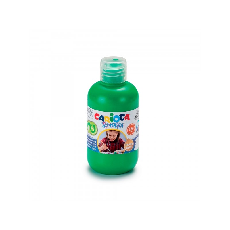 Bottiglia di tempera Carioca - 250ml - Colori super lavabili - Facili da miscelare - Applicabile su materiali porosi - A