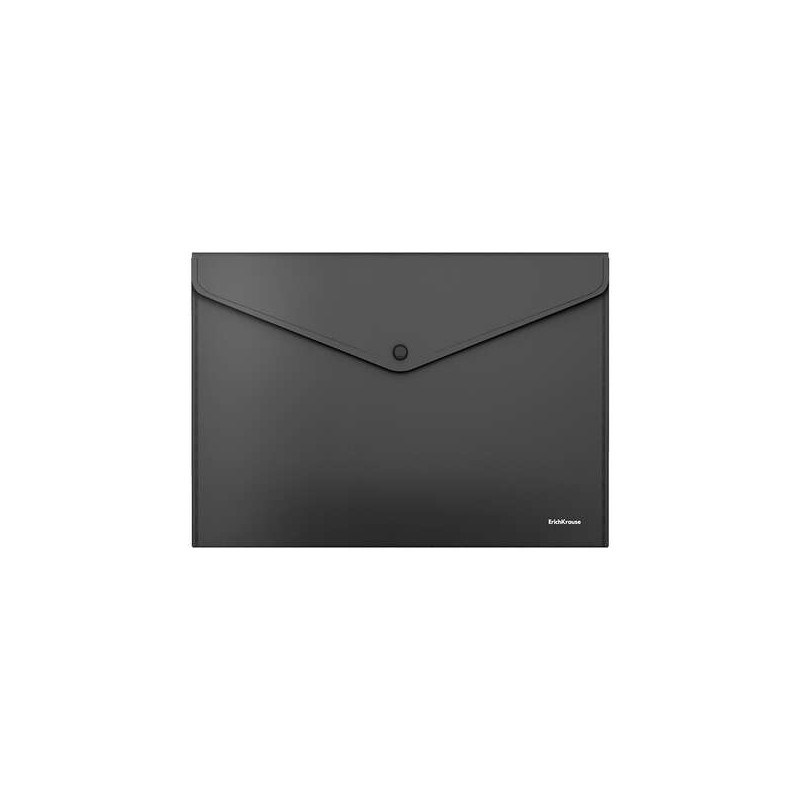 Busta per documenti Erichkrause Fizzy Classic ?4 - In plastica opaca - Struttura ruvida - Colore nero