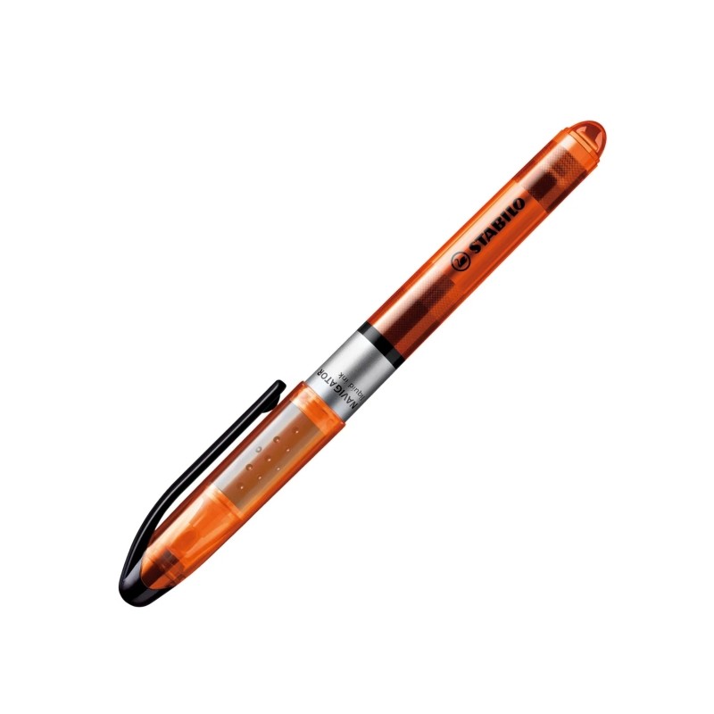 Evidenziatore Stabilo Navigator - Zona di presa - Design sottile - Pratica clip per il trasporto - Linea da 2 a 5 mm - C