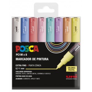 Posca PC1M Confezione da 8...