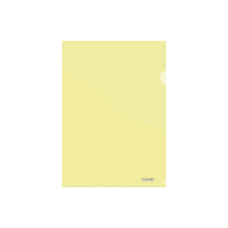 Dohe Dossier Premium formato A4 - 210x297 mm - In polipropilene traslucido 180 micron - Colore giallo