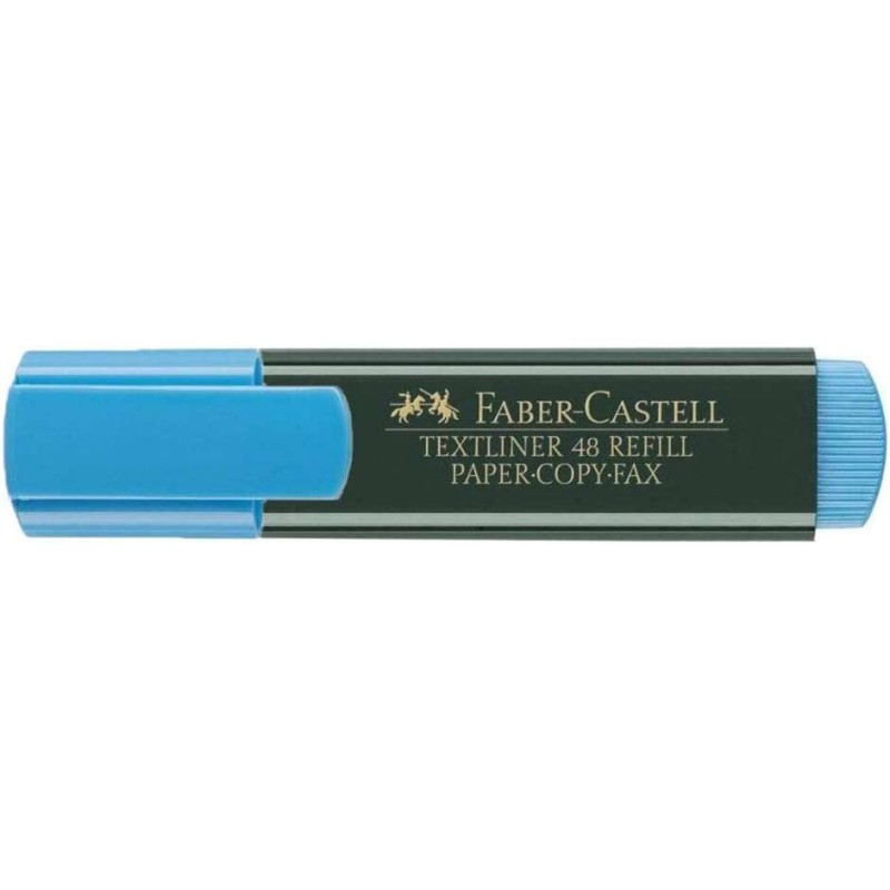 Faber-Castell Textliner 48 Penna evidenziatore - Punta smussata - Tratto tra 1.2 mm e 5 mm - Inchiostro a base d'acqua -