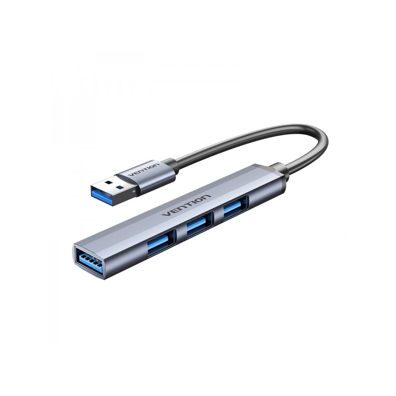 Vention HUB 4 in 1 USB 3.0 a 4xUSB - 0.15 m - Colore grigio