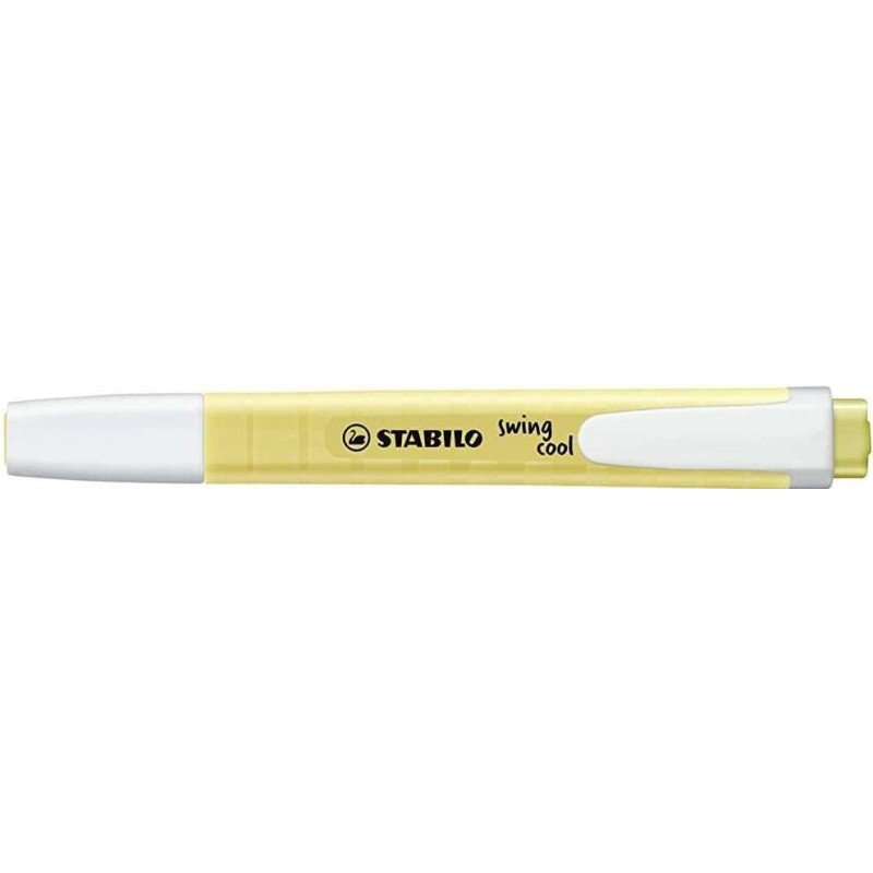 Stabilo Swing Cool Pastel Highlighter - Corpo piatto - Punta smussata - Linea da 1 a 4mm - Inchiostro a base d'acqua - C