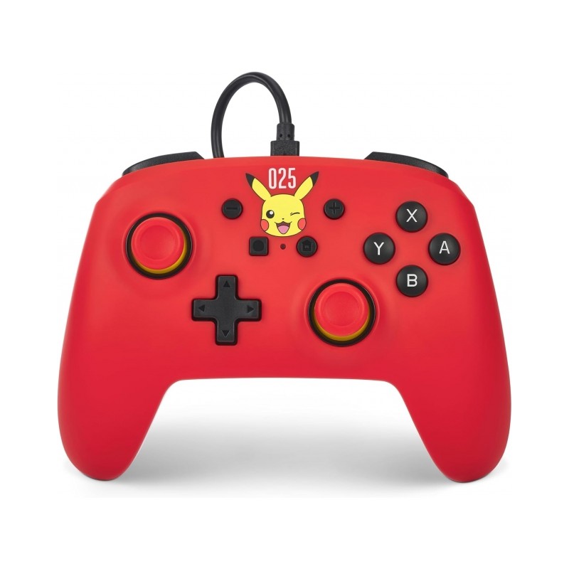 Controllore cablato PowerA per Nintendo Switch - Pikachu ridente