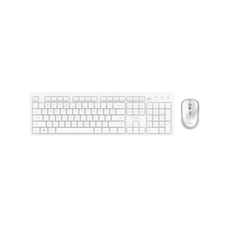 Trust Ody II Pack Tastiera wireless USB. tasti multimediali e FN + Mouse wireless USB 800-1600DPI a 3 pulsanti - Tasti e