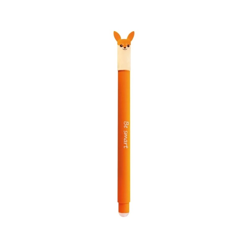 Penna a sfera cancellabile Eberhard Faber Animal Erase It! Inchiostro gel blu - Tratto penna 0.7 mm - Soft Touch - Fox D