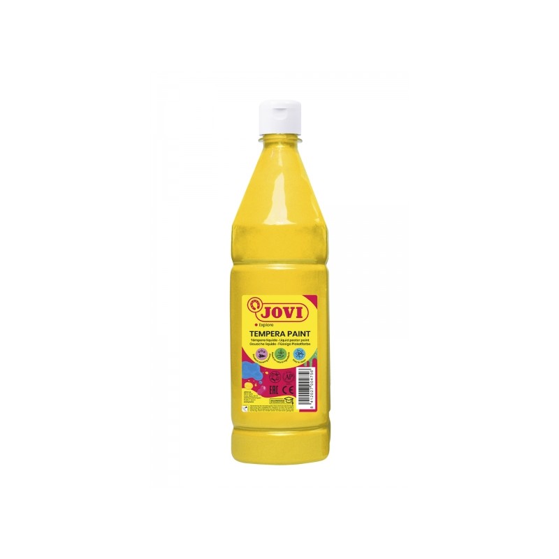 Jovi Tempera Paint Vernice liquida 1000ml - A base d'acqua - Pronta all'uso - Alto potere coprente - Asciugatura rapida 