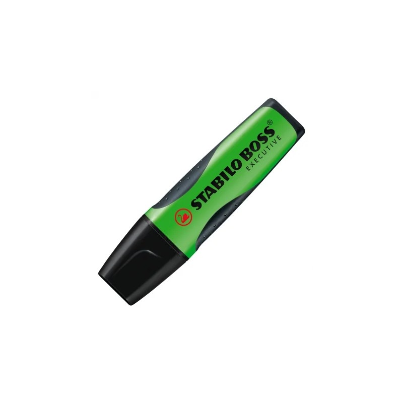 Stabilo Boss Executive Highlighter - Zona di presa - Da 2 a 5 mm - Ricaricabile - Inchiostro a base d'acqua - Colore ver