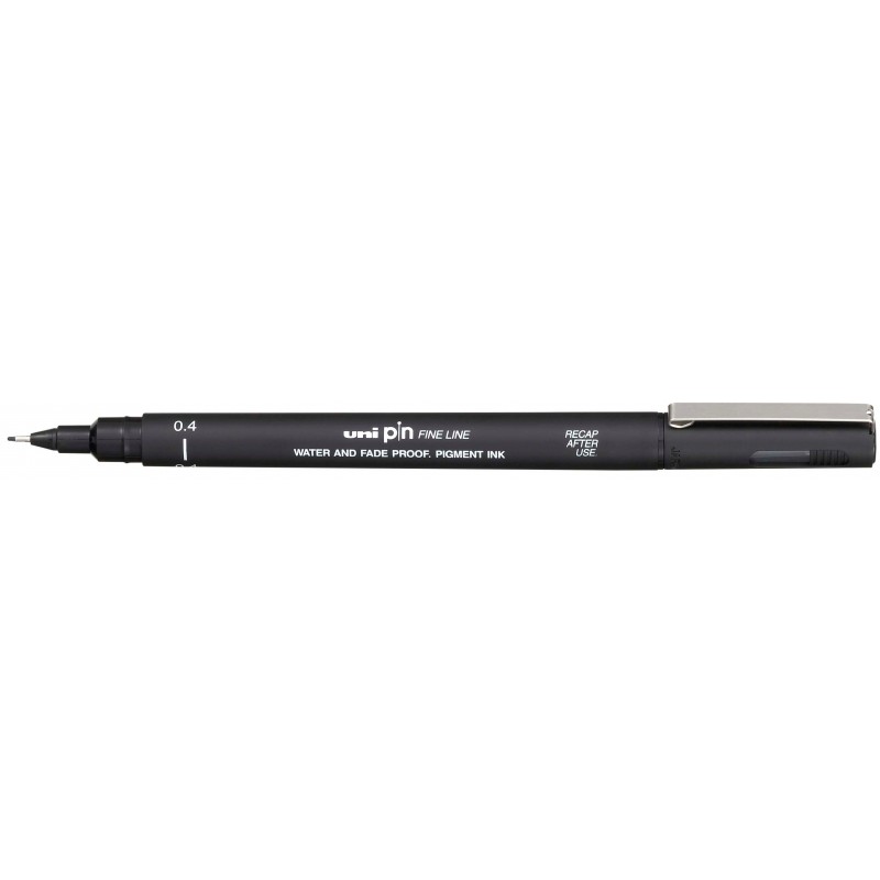 Penna di calibrazione Uni-ball PIN04-200(S) - Punta in policarbonato 0.4 mm - Inchiostro a pigmenti resistente all'acqua