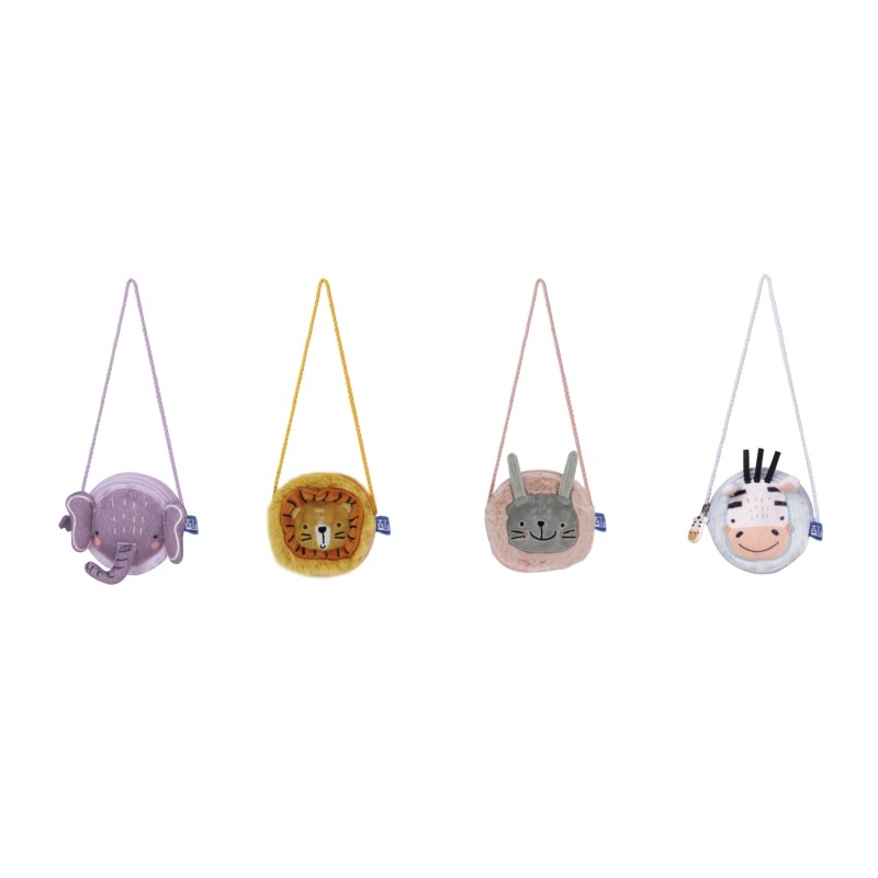 Marsupio Oxford Kids Soft Touch - Ideale per i più piccoli - Design a 4 animali - Struttura morbida e accogliente - Col