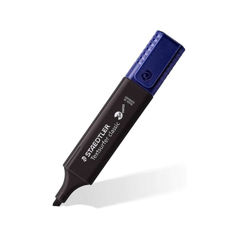 Staedtler Textsurfer Classic 364 Vintage Highlighter - Punta smussata - Linea 1 - 5mm - Inchiostro a base d'acqua - Nero