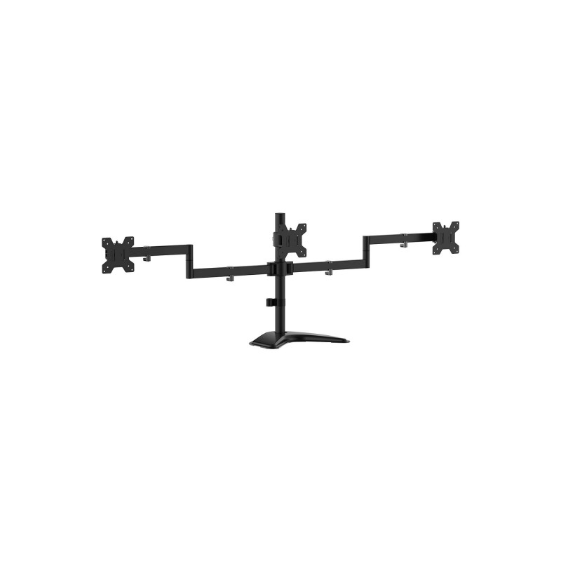 Supporto da tavolo Aisens con supporto Eco con supporto girevole e inclinabile per 3 monitor da 10 kg (3 punti di rotazi