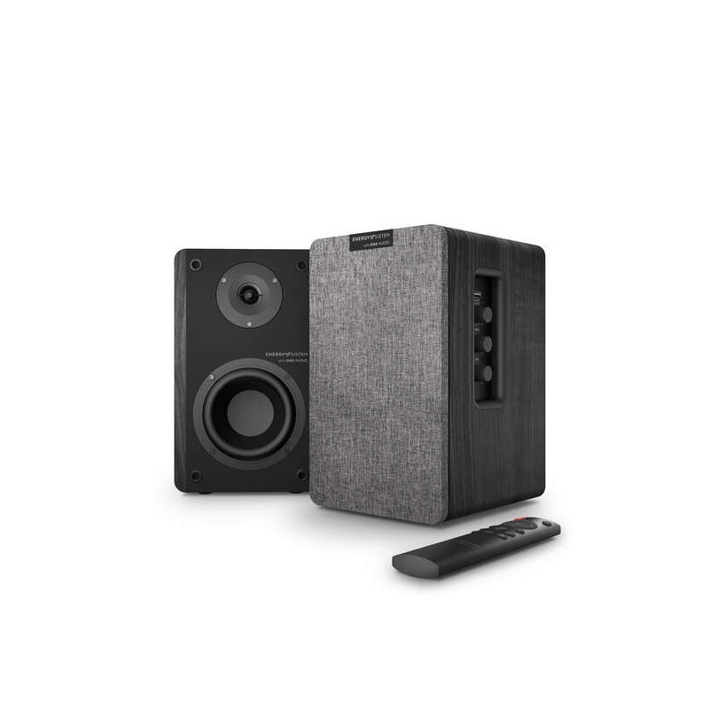 Energy Sistem Studio Monitor 4 Altoparlanti attivi da scaffale Hi Fi - Doppio ingresso RCA - Colore nero