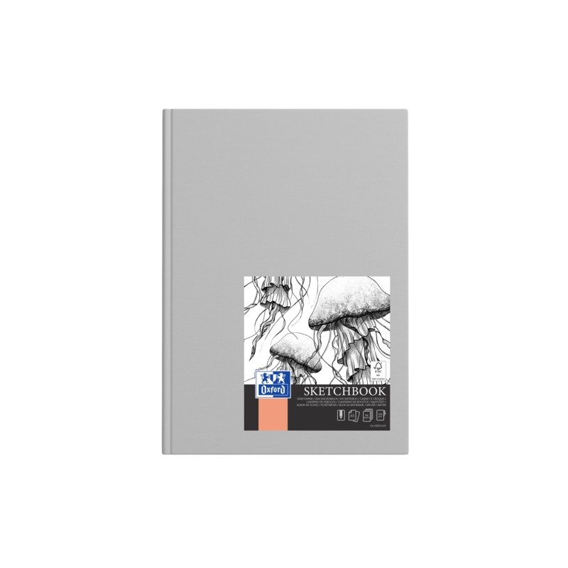 Oxford Artbooks A5 Hardback - Sketchbook cucito - 96 fogli da 100 g/m² - Colori assortiti