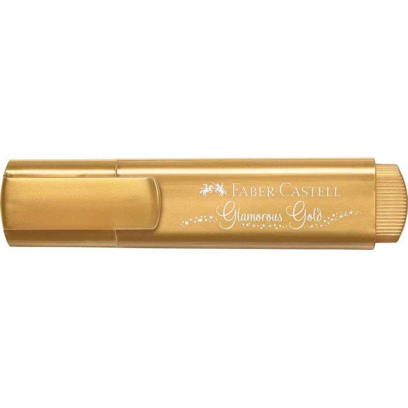 Faber-Castell Textliner 46 Evidenziatore metallico - Punta smussata - Linea da 1 mm a 5 mm - Inchiostro a base d'acqua -