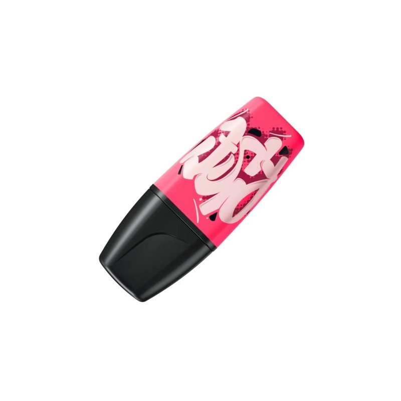 Marcatore fluorescente Stabilo Boss Mini by Snooze One Mini - da 2 a 5 mm - Inchiostro a base d'acqua - Anti-secco - Ros