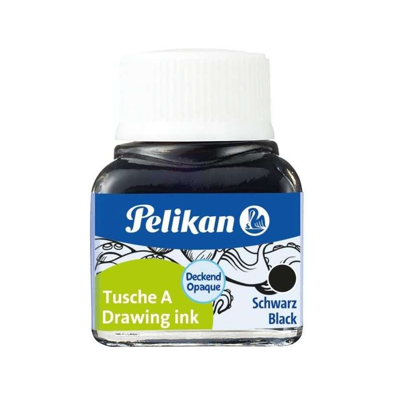 Pelikan 523 N17 China Ink 10ml - Inchiostro di alta qualità - Resistente all'acqua - Ideale per disegno e calligrafia -